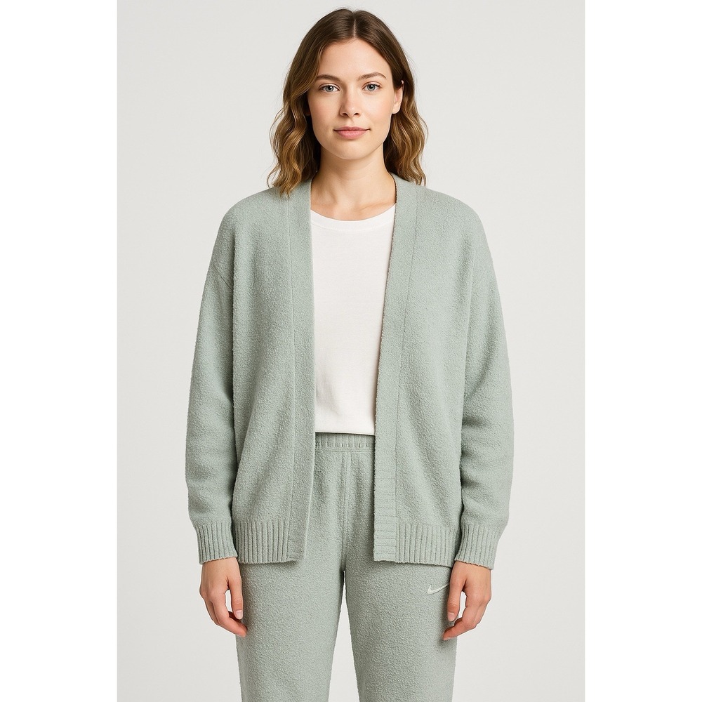 Nike Sportswear Phoenix‎ Cozy Bouclé Lounge Set Women's XS Green Cardigan Pants